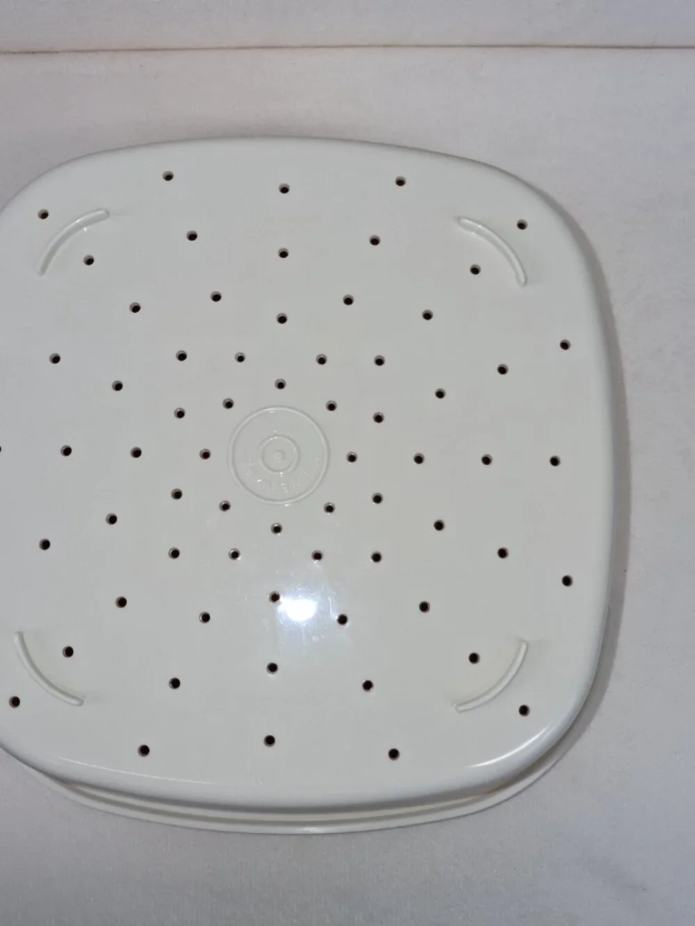 Tupperware Vintage Square Multi‎ Server Microwave Steamer Teal & Ivory 3 Pieces